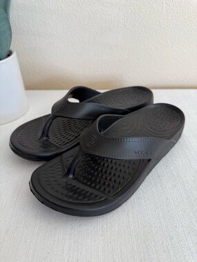 New NUU SOL Black Slip-On Unisex Flip Sandals